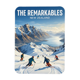 Magnet Flexible La station de ski The Remarkables en Nouvelle-Zéla
