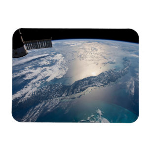 Magnet Flexible La Station Spce Internationale Au-Dessus De L'Atla