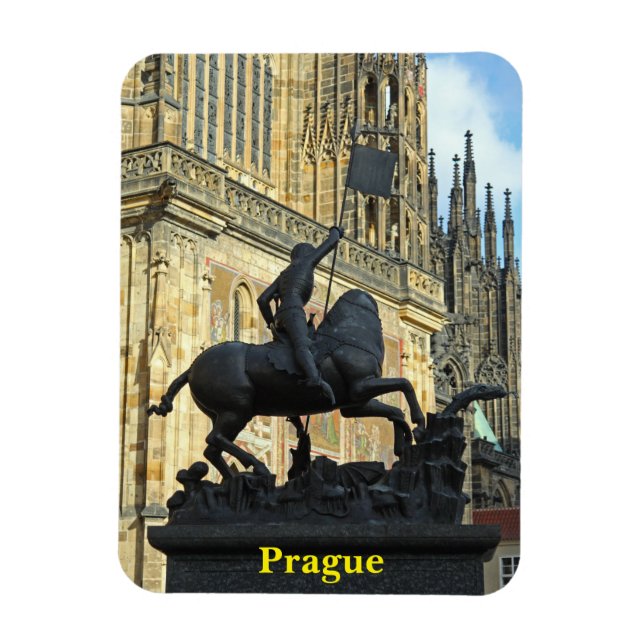 Magnet Flexible La statue de Prague (Vertical)