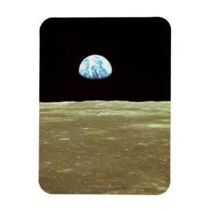Magnet Flexible La terre se levant au-dessus de la lune