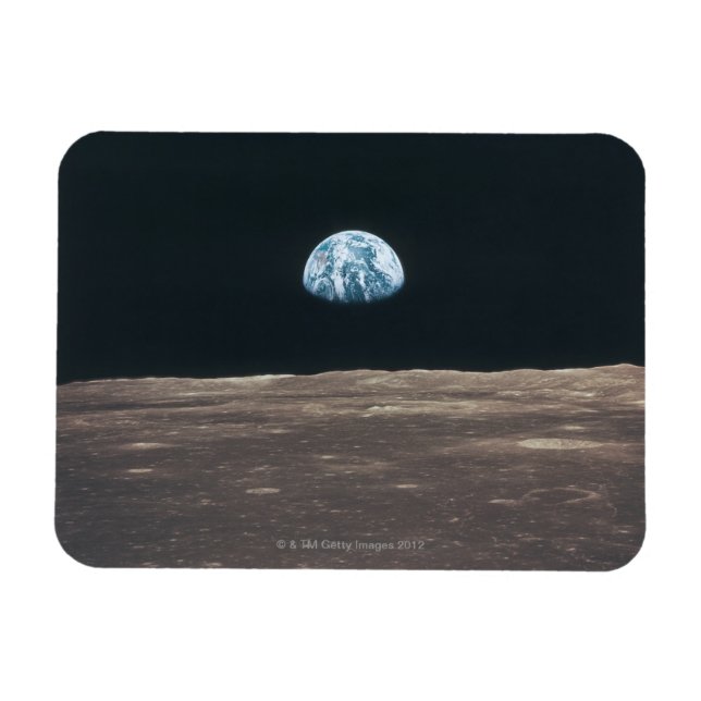 Magnet Flexible La Terre vue de la Lune (Horizontal)