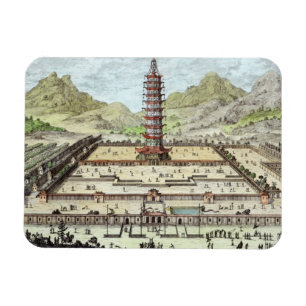 Magnet Flexible La tour de porcelaine de Nanking, plaque 12 de 'En