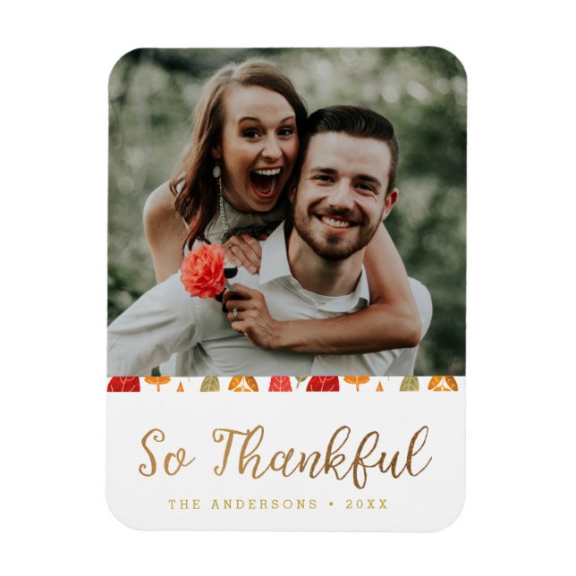 Magnet Flexible La Typographie De Thanksgiving (Vertical)