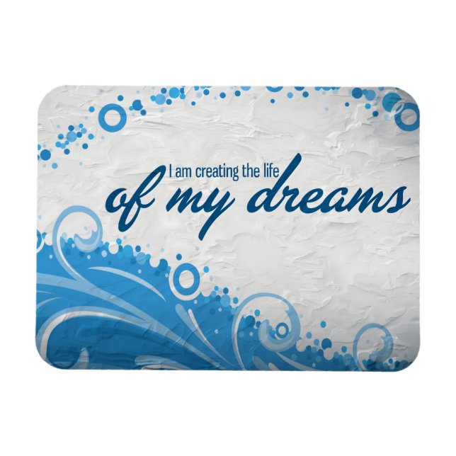 Magnet Flexible "La vie de mes rêves" Motivation (Horizontal)