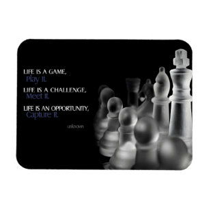 Magnet Flexible "La vie est un jeu" Citation Inspirationnelle Flex