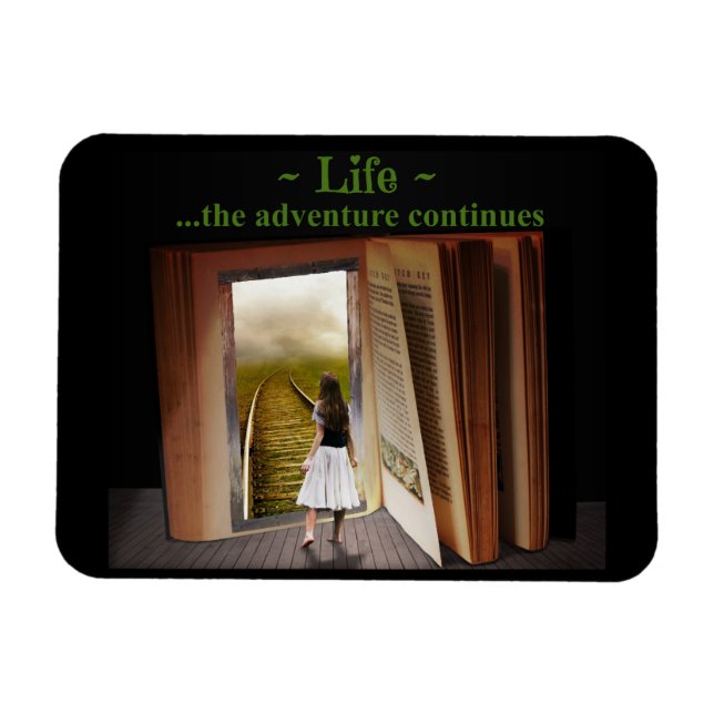 Magnet Flexible La vie, l'aventure continue (Horizontal)