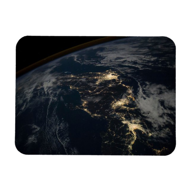 Magnet Flexible La Ville Éclairait Le Japon La Nuit. (Horizontal)