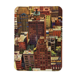 Magnet Flexible La vue de primevère farineuse de New York City pa