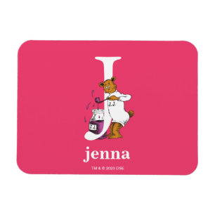 Magnet Flexible L'ABC de Dr Seuss : Lettre J - Blanc   Ajoutez vot