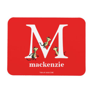 Magnet Flexible L'ABC de Dr Seuss : Lettre M - Blanc   Ajoutez vot