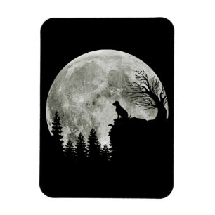 Magnet Flexible Labrador Retriever On Mountain Halloween Graphic