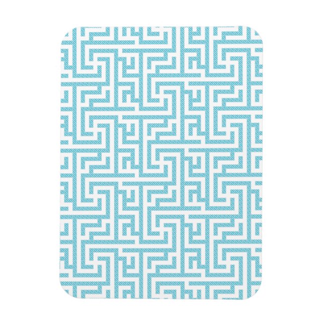 Magnet Flexible Labyrinthe bleu clair et blanc (Vertical)