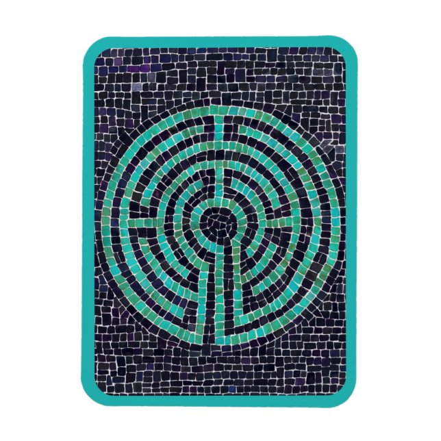 Magnet Flexible LABYRINTHE III Aimant flexible 3x4 - Turquoise (Vertical)