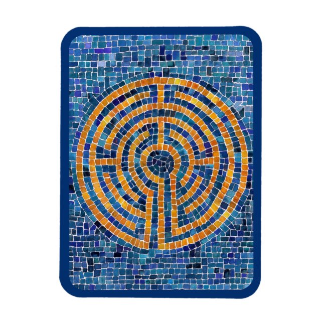Magnet Flexible LABYRINTHE IV Aimant flexible 3x4 - Bleu (Vertical)
