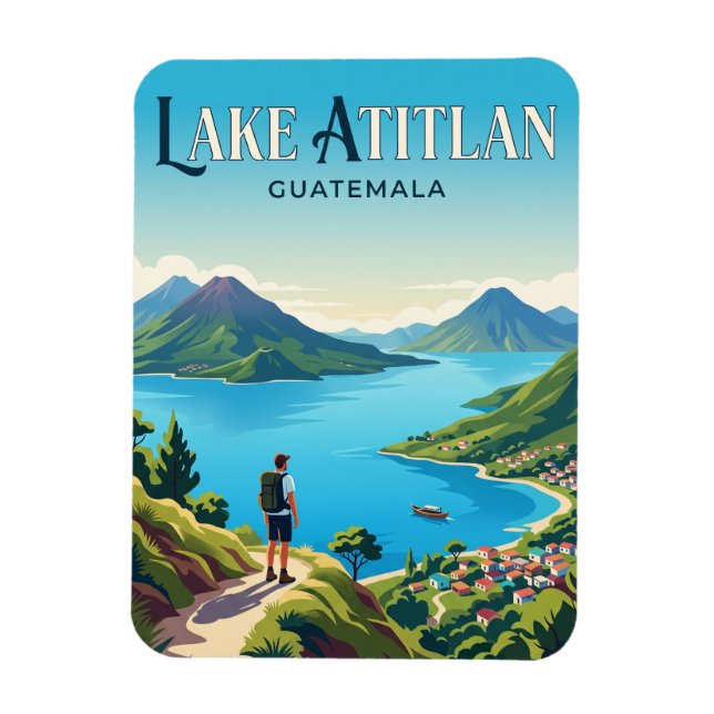 Magnet Flexible Lac Atitlan Guatemala (Vertical)