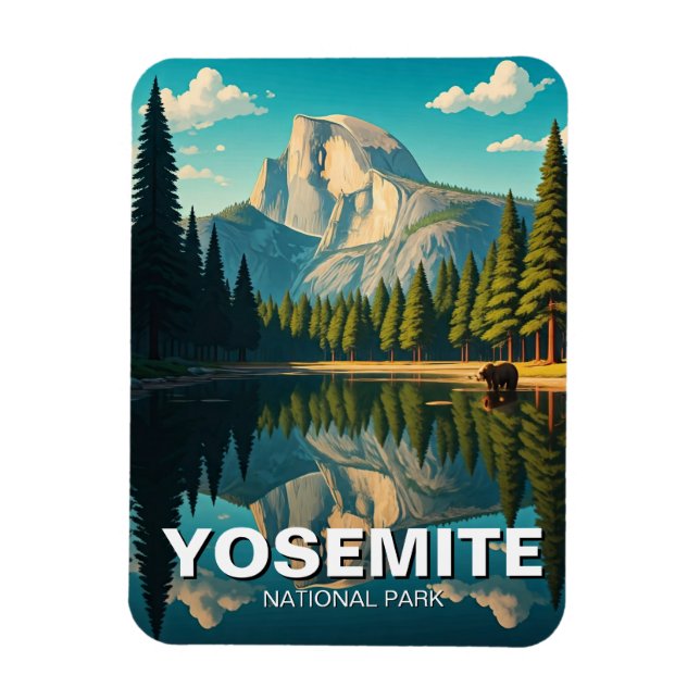 Magnet Flexible Lac dans le parc national de Yosemite Half Dome (Vertical)