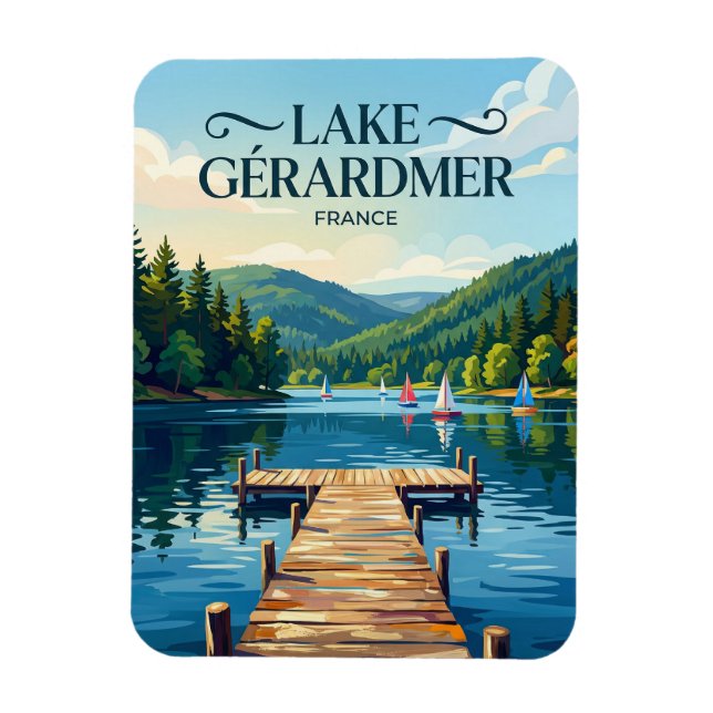 Magnet Flexible Lac de Gérardmer France (Vertical)
