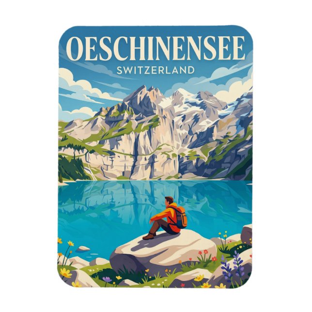 Magnet Flexible Lac d'Oeschinen Suisse (Vertical)