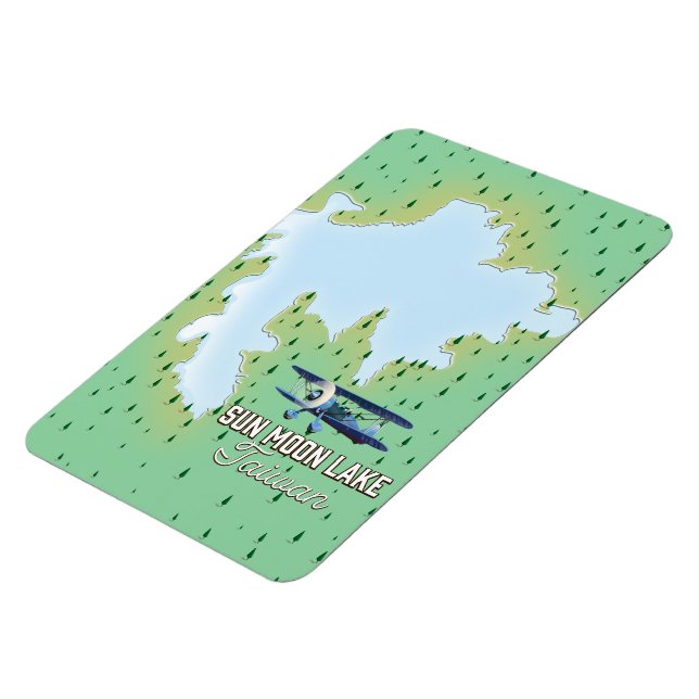 Magnet Flexible Lac du Soleil et de la Lune Taïwan (Côté Gauche)