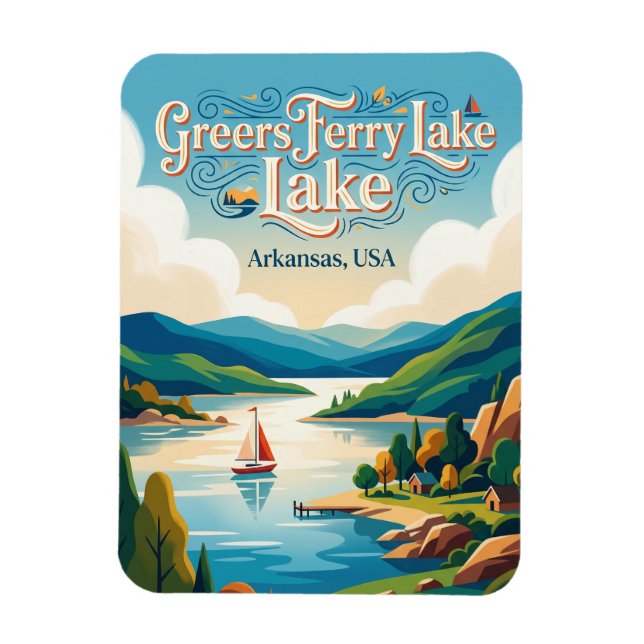 Magnet Flexible Lac Greers Ferry Arkansas (Vertical)