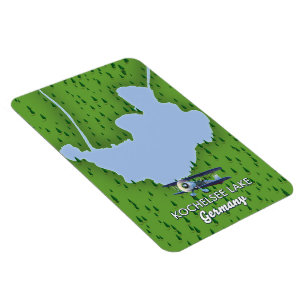 Magnet Flexible lac Kochelsee, carte d'Allemagne 