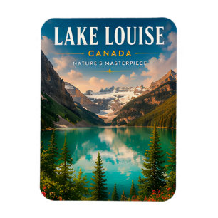 Magnet Flexible 🏞️ Lac Louise Canada Lac Alpin Décoration Maison