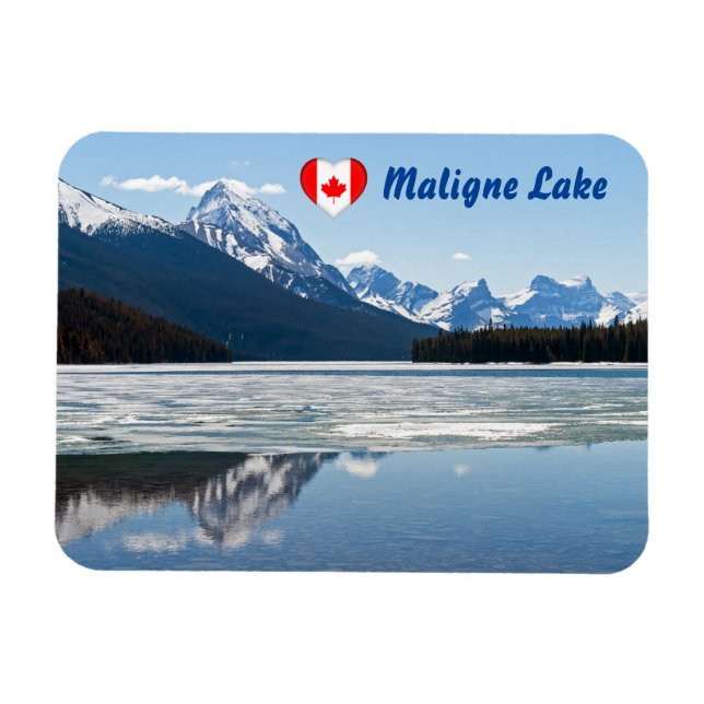 Magnet Flexible Lac Maligne - Parc national de Jasper, Canada (Horizontal)