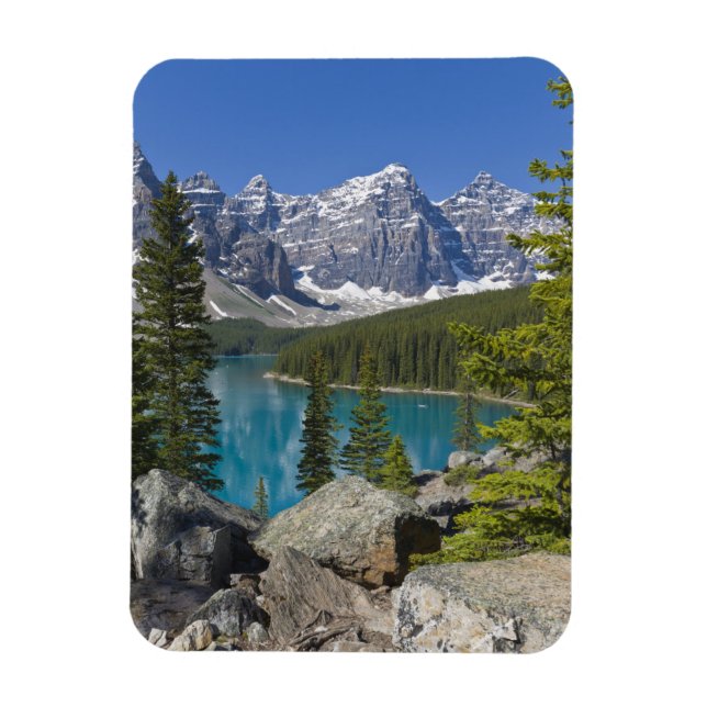 Magnet Flexible Lac Moraine, Rocheuses canadiennes, Alberta, Canad (Vertical)