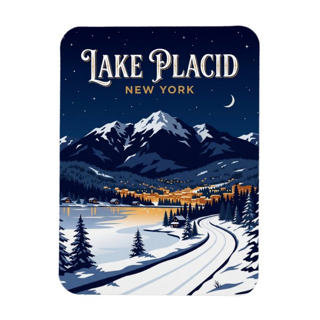 Magnet Flexible Lac Placid États-Unis (Vertical)