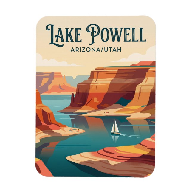 Magnet Flexible Lac Powell USA (Vertical)