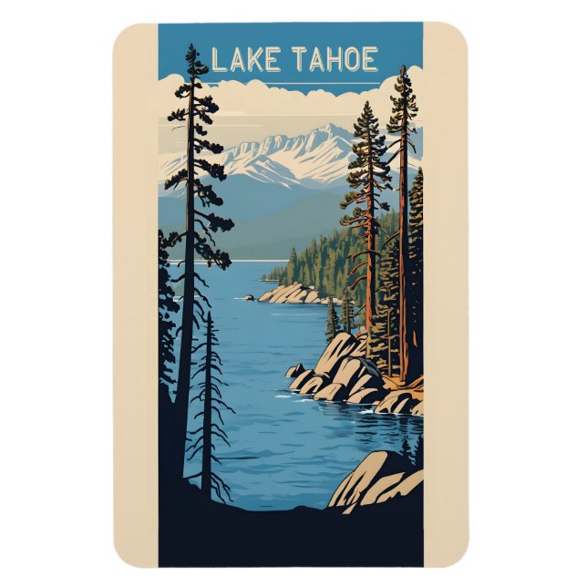 Magnet Flexible Lac Tahoe (Vertical)