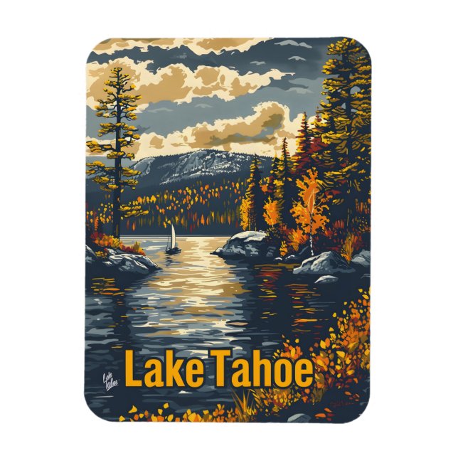 Magnet Flexible Lac Tahoe Vintage (Vertical)