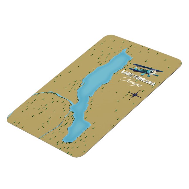 Magnet Flexible Lac Turkana Kenya (Côté Gauche)