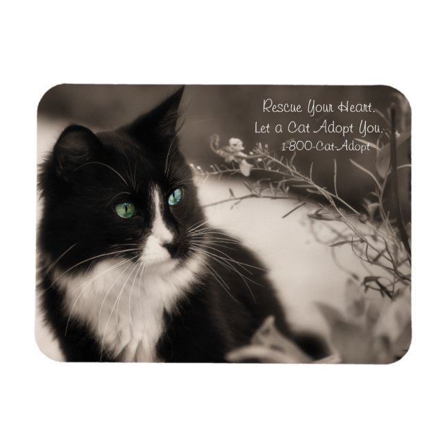 Magnet Flexible L'Adoption Des Animaux Secourt Votre Coeur Et Adop (Horizontal)