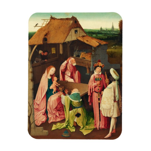Magnet Flexible L'Adoration des mages par Jérôme Bosch (Vertical)
