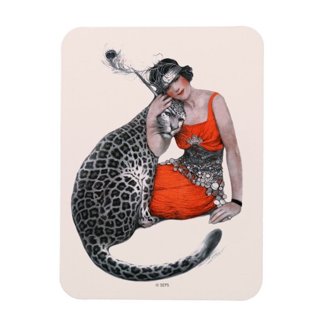 Magnet Flexible Lady et Leopard (Vertical)