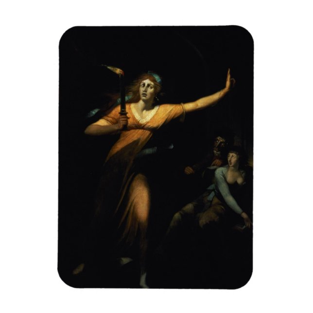 Magnet Flexible Lady Macbeth Sleepwalk, 1783 (huile sur toile) (Vertical)