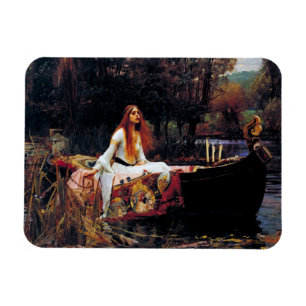 Magnet Flexible Lady Of Shallot Boat JW Waterhouse Art Romantique