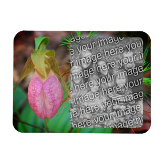 Magnet Flexible Lady Slipper Orchid Frame Ajouter Votre Photo