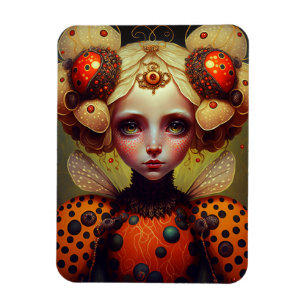 Magnet Flexible Ladybug Queen 2 mignonne Imaginaire Art