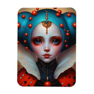 Magnet Flexible Ladybug Queen Cute Imaginaire Art