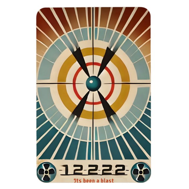 Magnet Flexible L'Âge Atomique Du Milieu Du Siècle Est Une Explosi (Vertical)