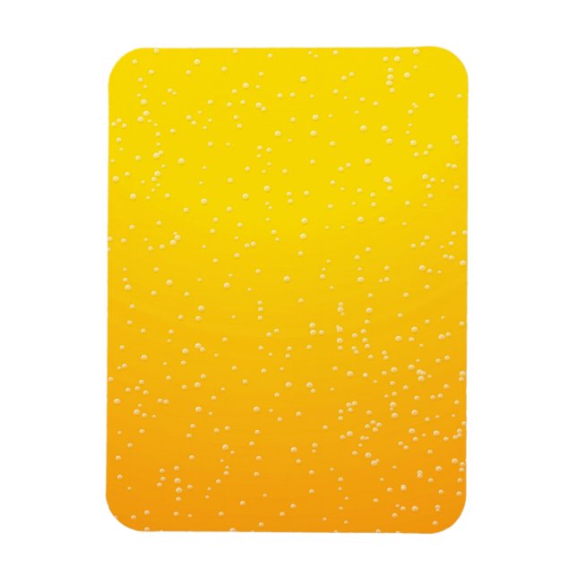 Magnet Flexible Lager Beer with Tiny Bubbles Background Art (Vertical)