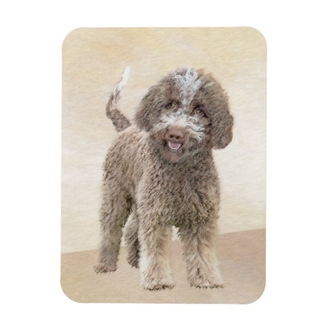 Magnet Flexible Lagotto Romagnolo Peinture - Cute Original Chien A (Vertical)