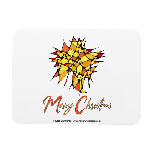 Magnet Flexible L'aimant de Noël de la main de Star Graphic (Horizontal)