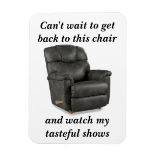 Magnet Flexible L'aimant frigo de papa de sa chaise préférée