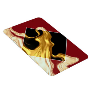 Magnet Flexible L'aimant photo The Royal Flow : Crème et or royaux