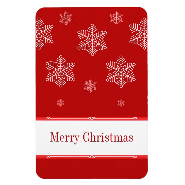 Magnet Flexible Laisser Neige Flexi Magnet, Rouge (Vertical)
