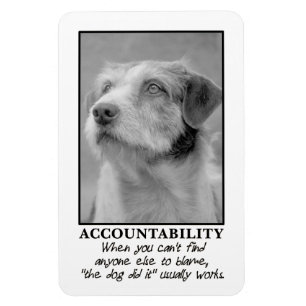 Magnet Flexible Laissez le chien prendre le blâme pour vos pets