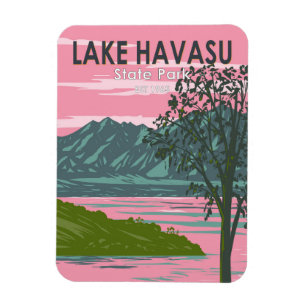 Magnet Flexible Lake Havasu State Park Travel Art Vintage